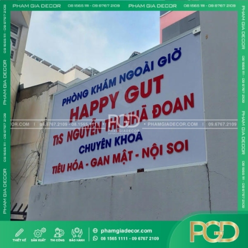 Hộp đèn phòng khám mica cắt dán Nâng tầm hình ảnh phòng khám hiện đại thumb