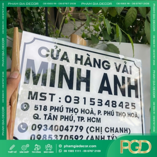 Bảng Tên Công Ty Mica Phun Sơn Nâng Tầm Nhận Diện Thương Hiệu Hiện Đại thumb