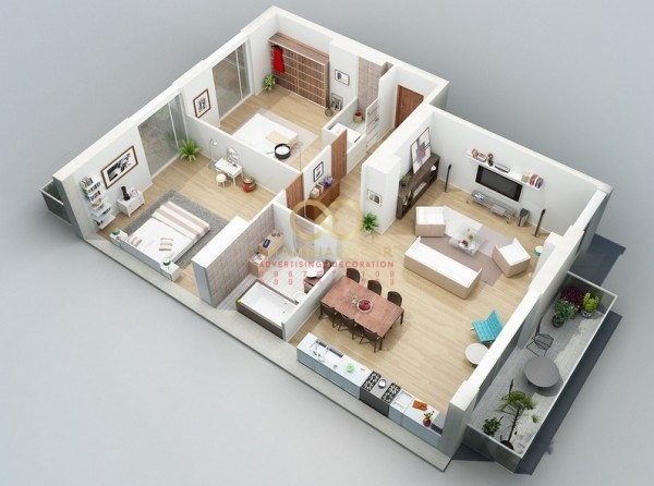 Thiết kế - Thi công nội thất căn hộ, chung cư