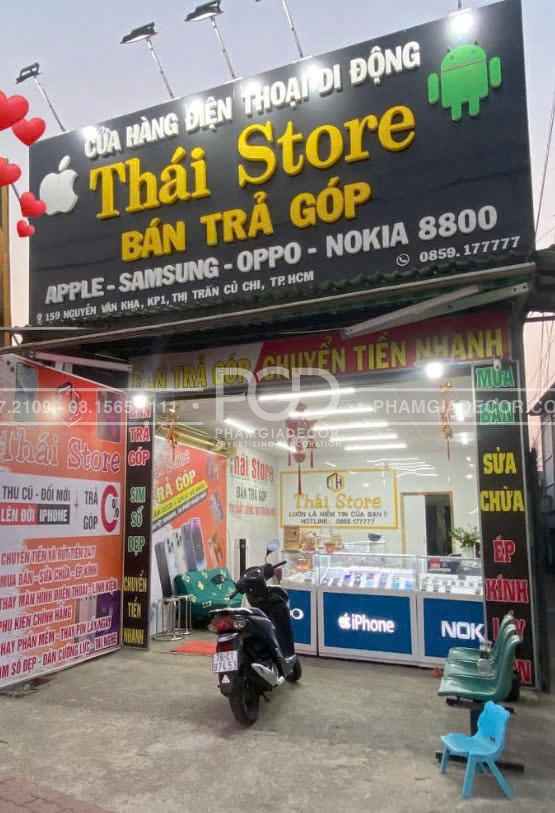 lam bang hieu cu chi alu chu noi co led