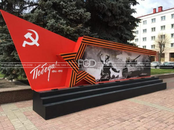 làm bảng hiệu mô hình standee booth sự kiện 30/4