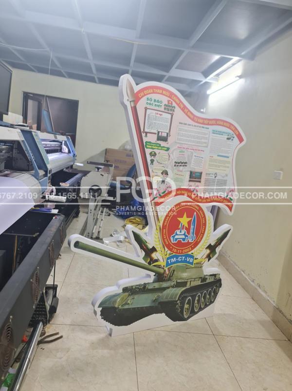 làm booth mô hình chủ đề lễ 30/4