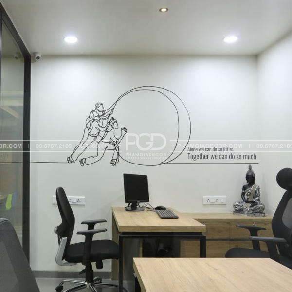 cắt decal giá rẻ dán tường theo yêu cầu