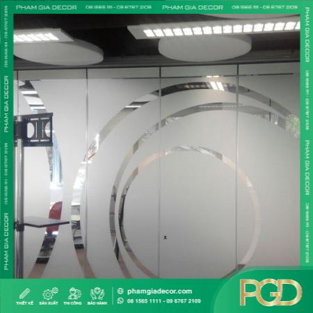 decal mờ cát che kính