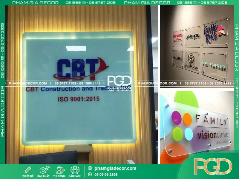 làm bảng hiệu kính