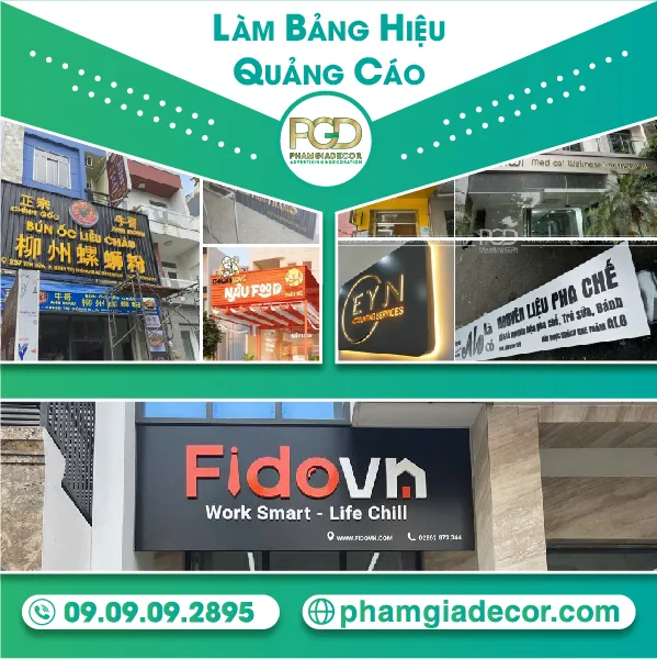dịch vụ làm bảng hiệu quảng cáo