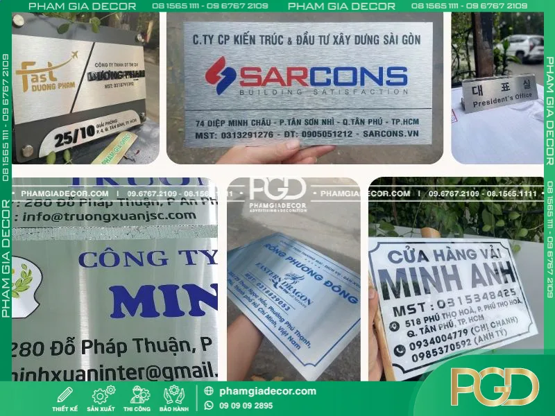 làm bảng tên công ty giá rẻ