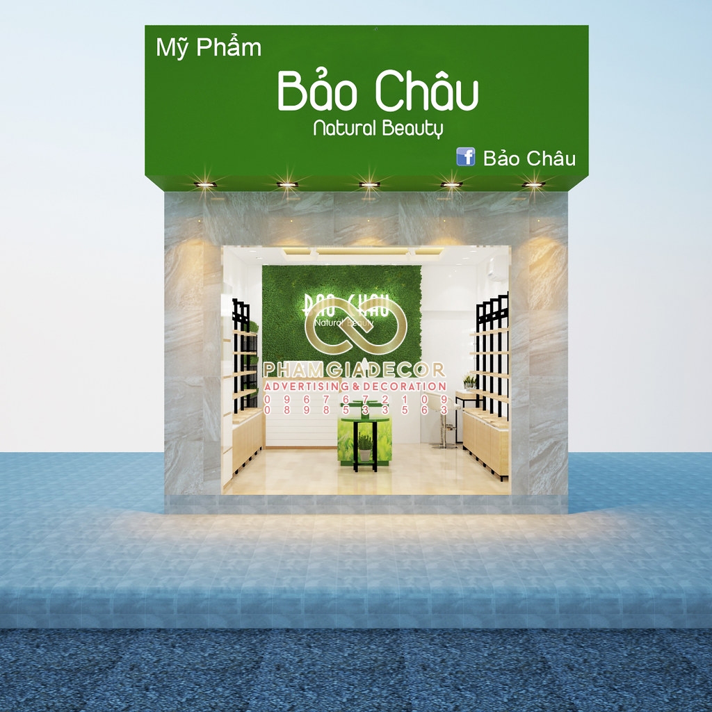 Biển quảng cáo SHOP mỹ phẩm