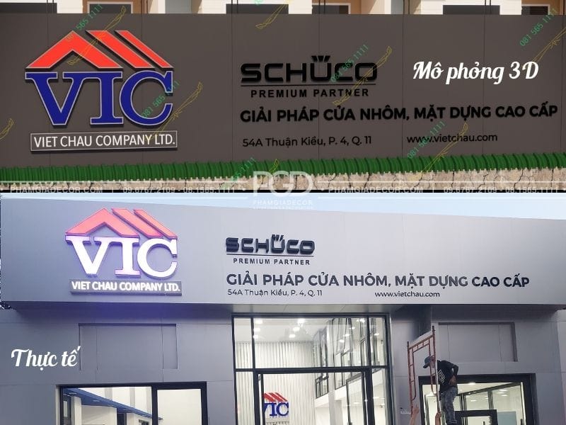 làm bảng hiệu mô phỏng
