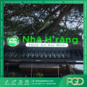BẢNG HIỆU TOLE NHÀ HÀNG H RANG