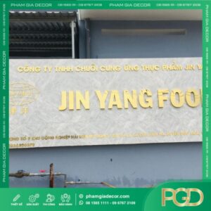 Làm Chữ Nổi 3D Inox cho Khu Công Nghiệp