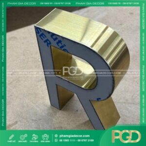 GIA CÔNG CHỮ NHÔM CÓ GỜ LÀM BẢNG HIỆU QUẢNG CÁO