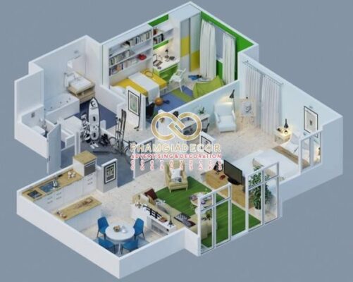Thiết kế - Thi công nội thất căn hộ, chung cư