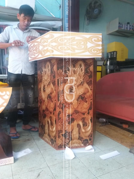 làm backdrop sân khấu lễ hội sự kiện gia tiên