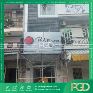 Bảng Hiệu Alu Chữ Nổi PN Flowers