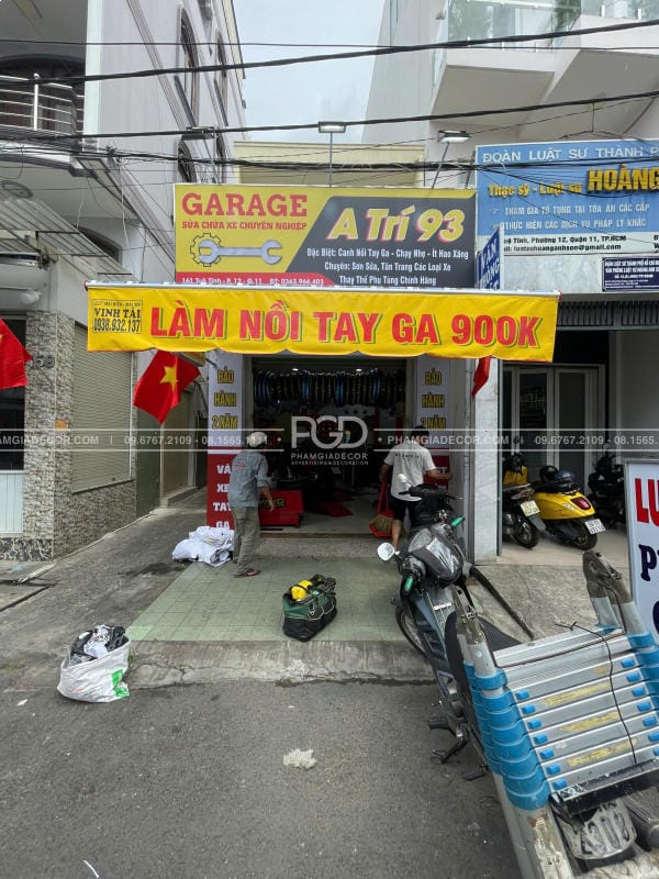 làm bảng hiệu in bạt hiflex xuyên lễ 30/4