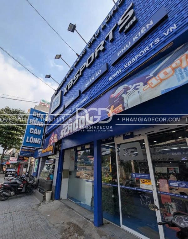 làm bảng hiệu gò vấp bảng tole dập lỗ