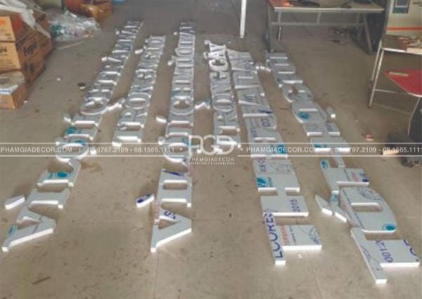 làm bảng hiệu gò vấp chữ nổi giá rẻ