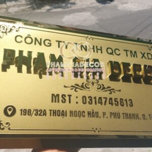 Làm bảng tên công ty tại Tân Phú