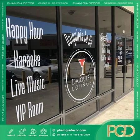 chữ chữ decal hoa văn dán kính cửa hàng