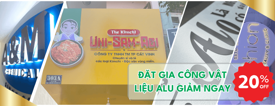 làm bảng hiệu alu giảm giá