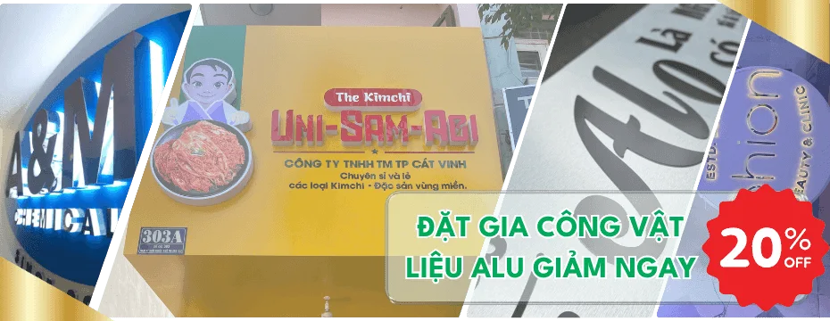 làm bảng hiệu alu giảm giá