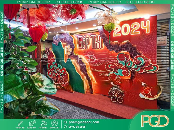 gia công sản xuất backdrop trung thu