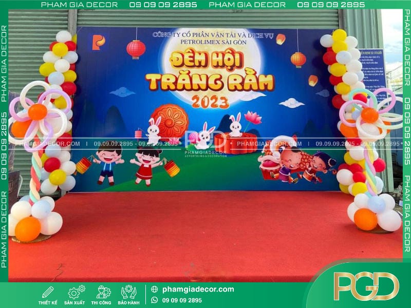 gia công vật liệu trang trí sân khấu trung thu