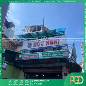 làm bảng hiệu alu chữ nổi không đèn