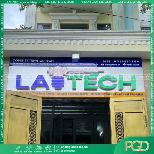 làm bảng hiệu alu chữ nổi mica