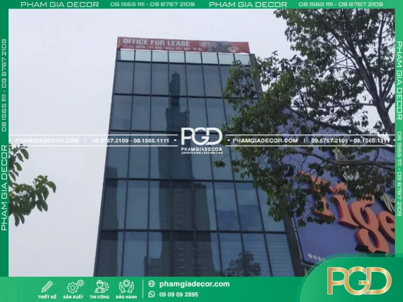 làm bảng hiẹu tòa nhà 