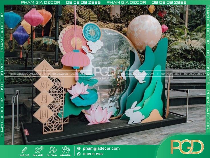 thi công booth trung thu giá rẻ