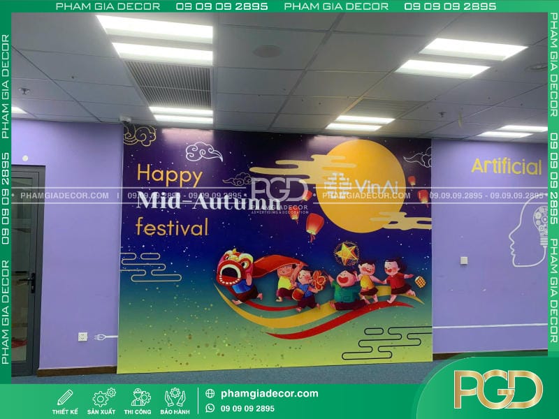 thiết kế mới trang trí sân khấu trung thu