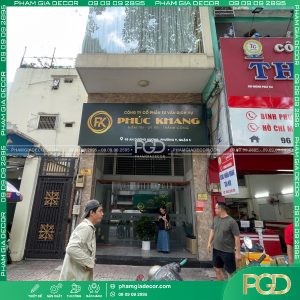 bảng hiệu bạt hiflex mặt tiền công ty