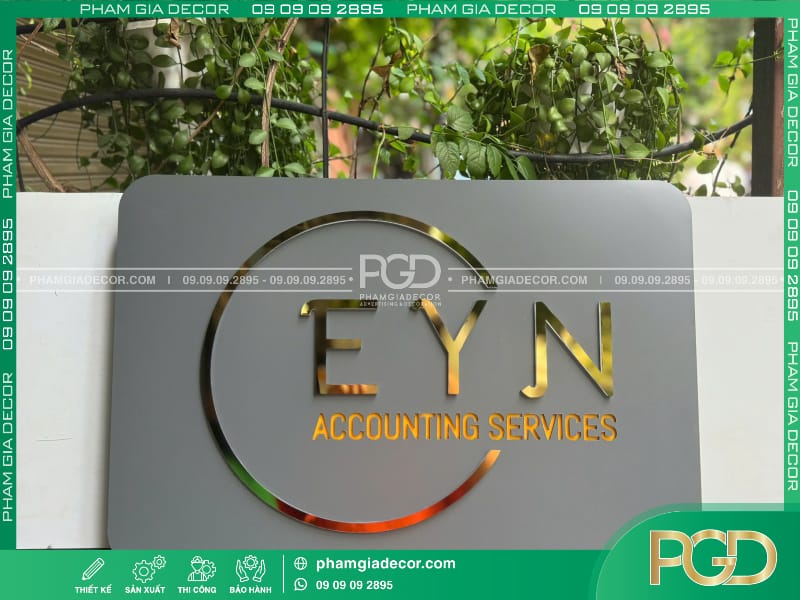 hộp đèn alu chữ nổi bồi mica