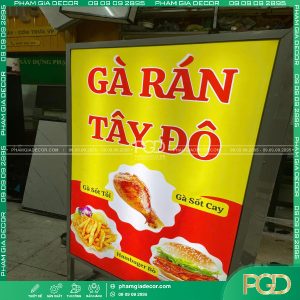 hộp đèn gà rán tây đô bạt hiflex