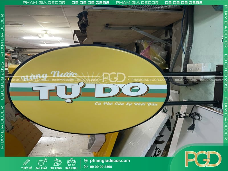 hộp đèn tròn mica hút nổi