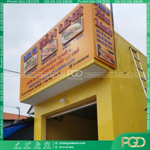 làm bảng hiệu alu bánh mì