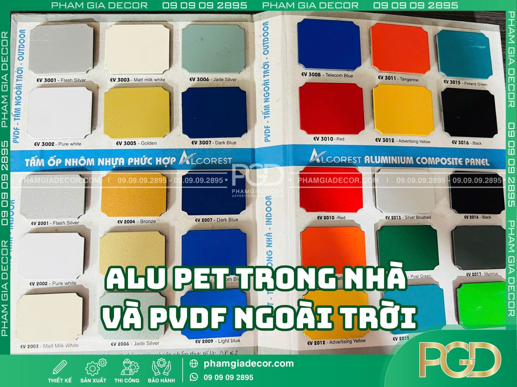 Vật liệu Alu tối ưu chi phí, thẩm mỹ cao