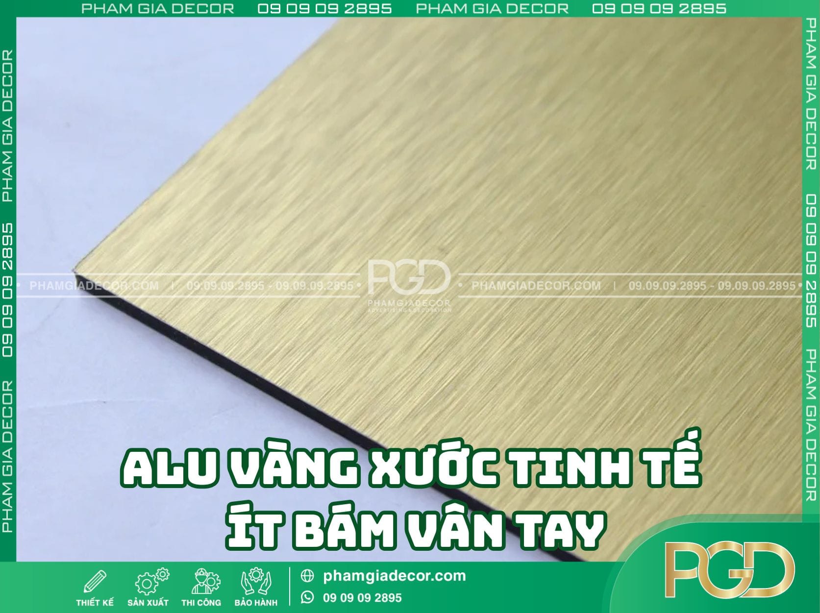 Phiên bản alu vàng xước tinh tế, ít bám vân tay