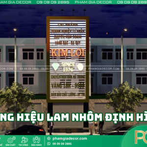 Ava Bảng hiệu lam nhôm định hình