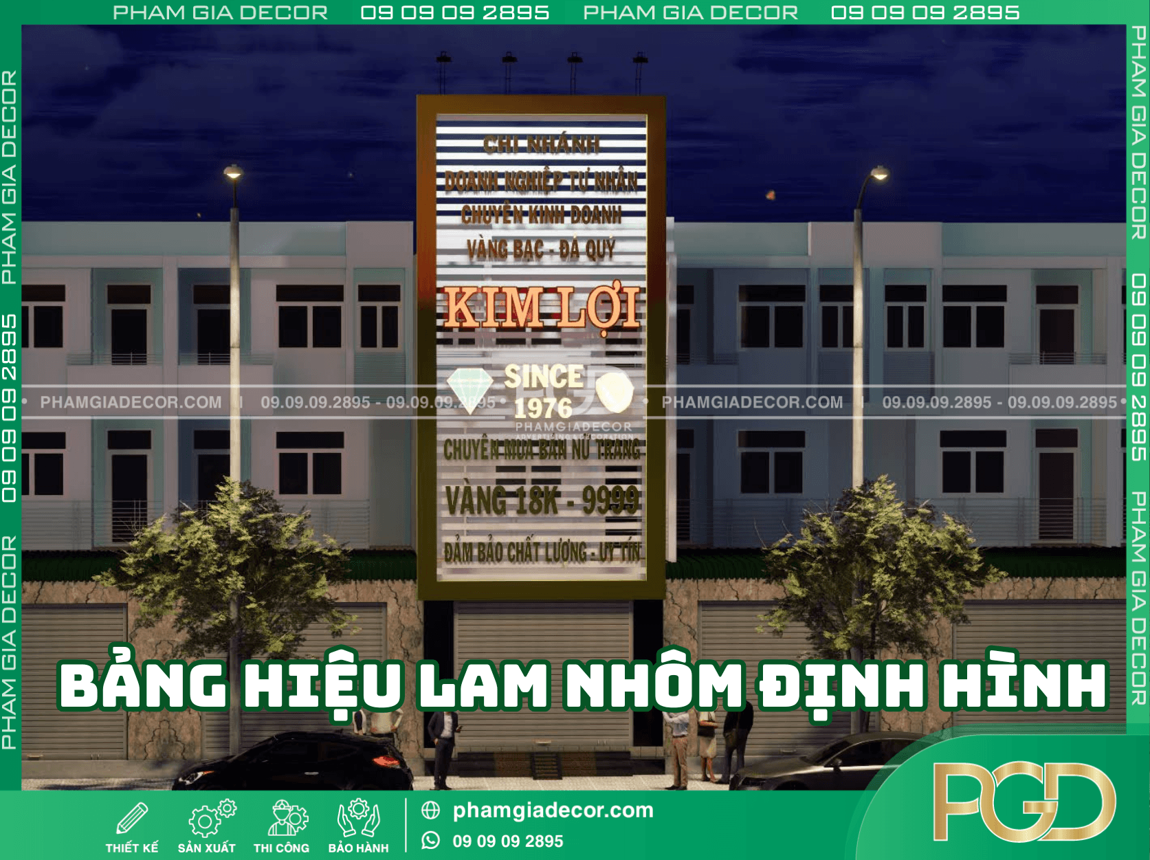 Ava Bảng hiệu lam nhôm định hình