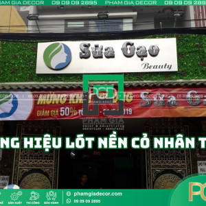 Ava Bảng hiệu lót cỏ nền nhân tạo