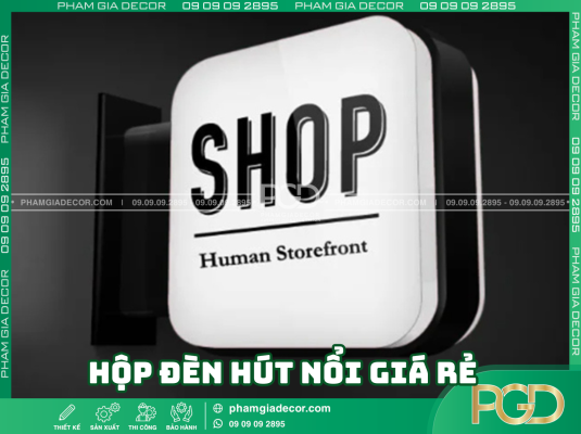 Giới thiệu về hộp đèn hút nổi giá rẻ uy tín