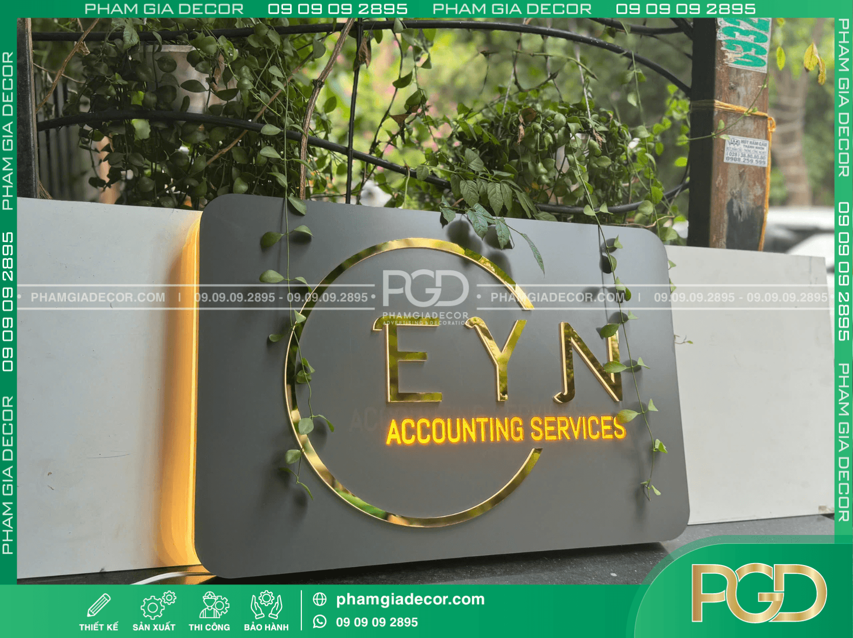 Bảng hiệu đẹp art decor đường công độc đáo