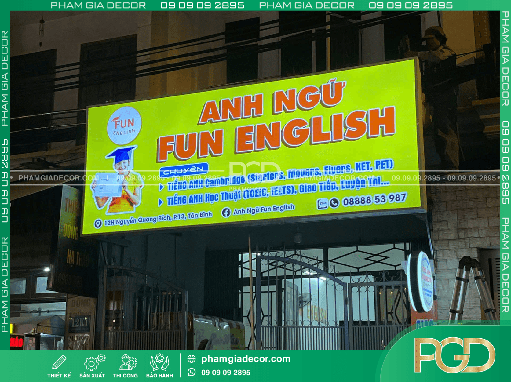 Bảng hiệu đẹp cổ điển dễ đọc