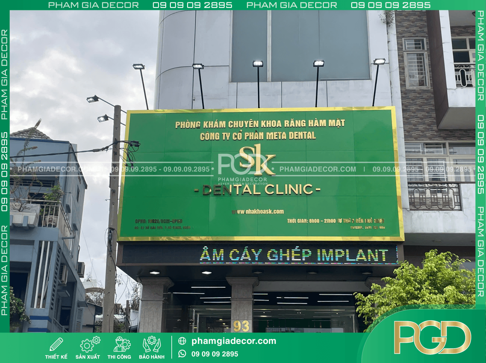 Bảng hiệu đẹp minimalist chữ sáng tạo