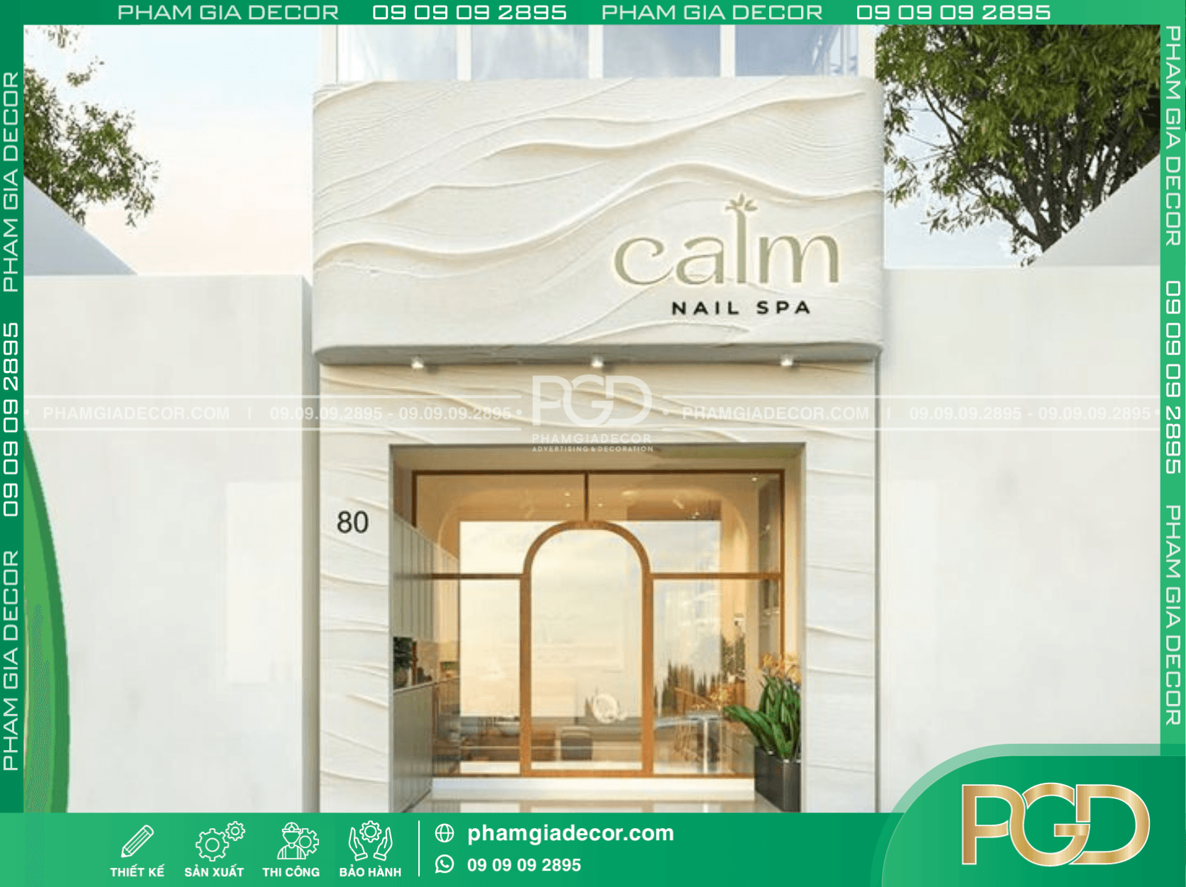 Bảng hiệu đẹp spa tạo cảm giác thoải mái