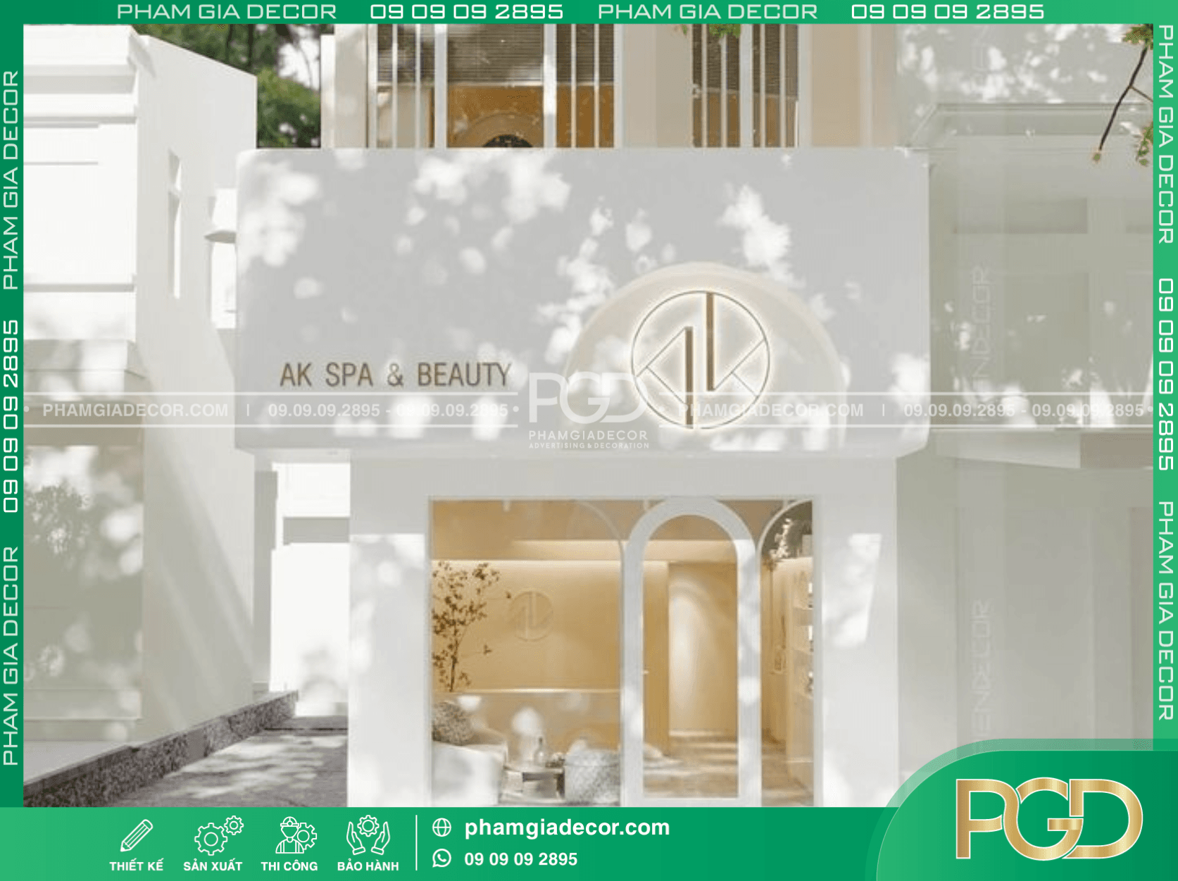 Bảng hiệu đẹp spa thư giãn và chuyên nghiệp