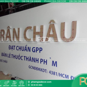 Thi công chuỗi bảng hiệu cho nhà thuốc